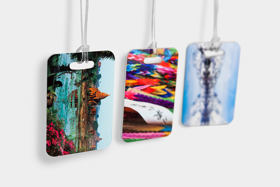 Personalised & Promotional Photo Luggage Tag Loxley Colour