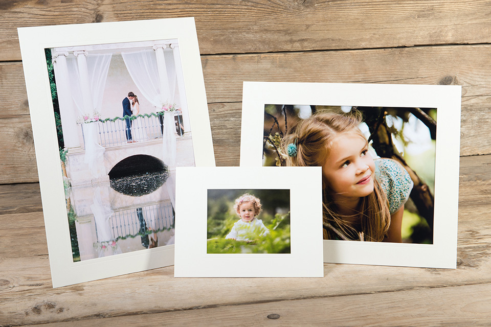 JMS® Black Mono or DeBossed Style Photo Mounts Cardboard Picture View Holders 